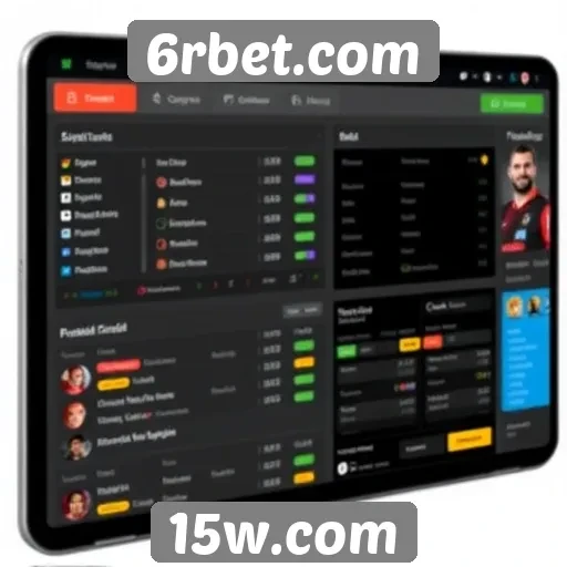 Interface do usuário do site 6rbet.com